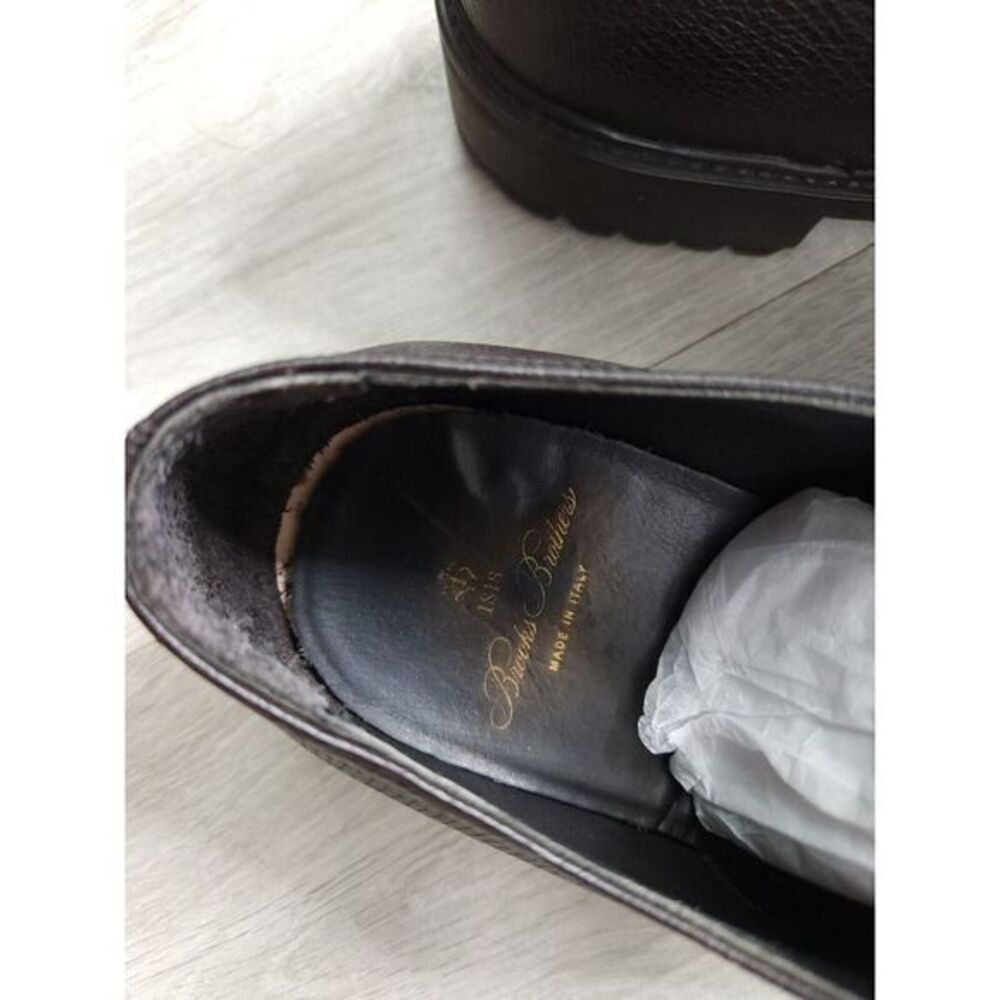 Brooks Brothers Wingtip Leather Lace Up Dress‎ Shoes Mens 10 Made in Italy - Picture 8 of 11